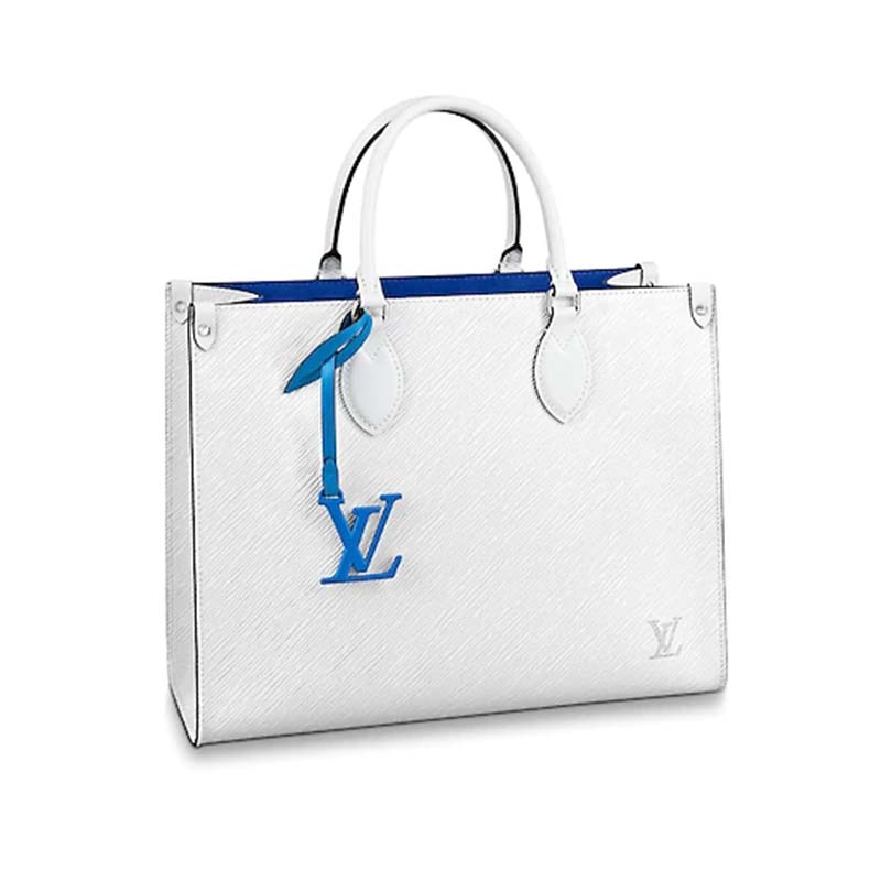 Louis Vuitton Bag LV On The Go Monogram Leather Tote Bag With Dust Bag  Large (White - 218) (J1070) - KDB Deals