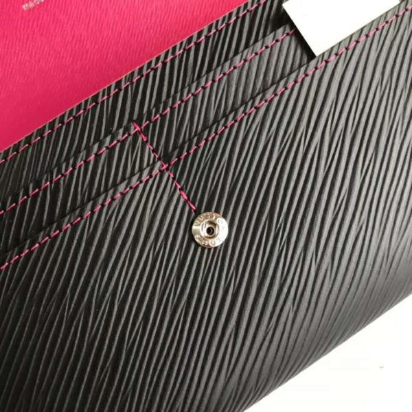 Louis Vuitton LV Women Sarah Wallet in Epi Leather-Black (9)
