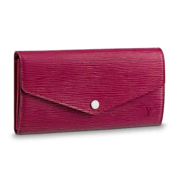 Louis Vuitton LV Women Sarah Wallet in Epi Leather-Rose