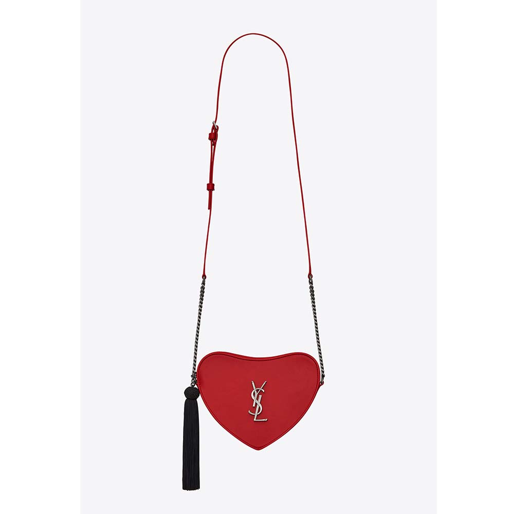 Saint Laurent YSL Women Monogram Mini Heart-Shaped Bag - LULUX