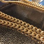 Saint Laurent YSL Women Niki Baby in Metallic Leather-Black – Image 14