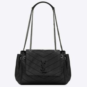 Saint Laurent YSL Women Nolita Small Bag Vintage Leather-Black