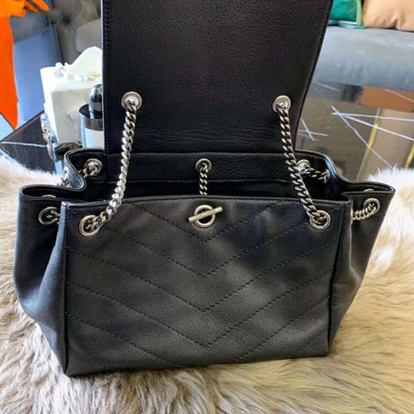 Saint Laurent YSL Women Nolita Small Bag Vintage Leather-Black (18)