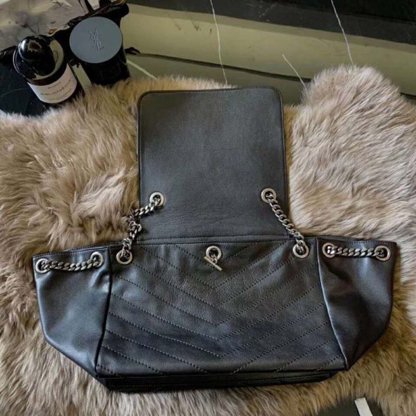 Saint Laurent YSL Women Nolita Small Bag Vintage Leather-Black (5)