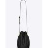 Saint Laurent YSL Women Saffiano Leather Mini Shoulder Bag-Black