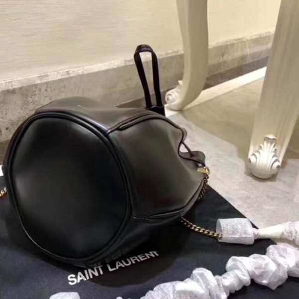 Saint Laurent YSL Women Saffiano Leather Mini Shoulder Bag-Black (2)