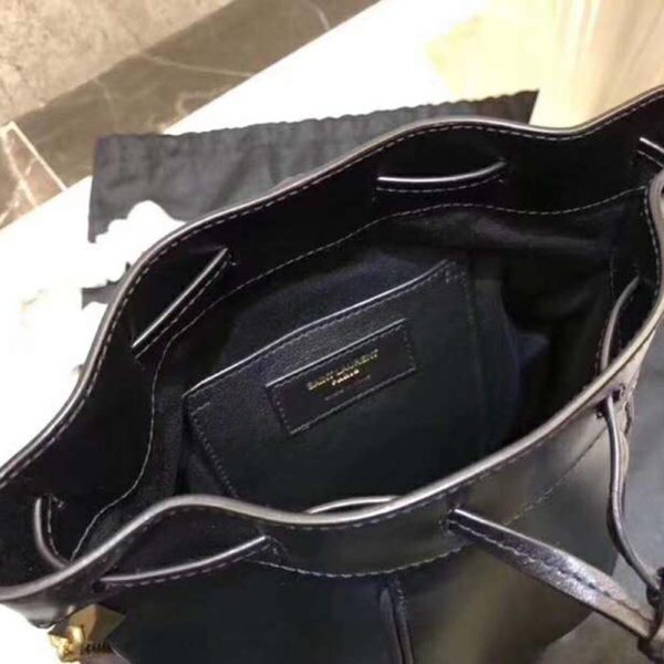 Saint Laurent YSL Women Saffiano Leather Mini Shoulder Bag-Black (4)