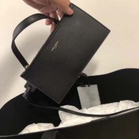 Saint Laurent YSL Women Shopping Saint Laurent Tote Black Leather