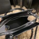 Saint Laurent YSL Women Small Uptown Tote in Linen Canvas – Image 10