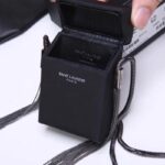 Saint Laurent YSL Women Smoking Box in Smooth Leather-Black – Image 7