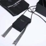 Saint Laurent YSL Women Smoking Box in Smooth Leather-Black – Image 4