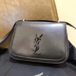 Saint Laurent YSL Women Spontini Small Satchel in Smooth Leather-Black - immagine 7
