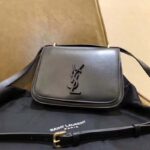 Saint Laurent YSL Women Spontini Small Satchel in Smooth Leather-Black - immagine 8