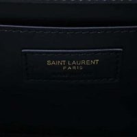 Saint Laurent YSL Women Spontini Small Satchel in Smooth Leather-Black