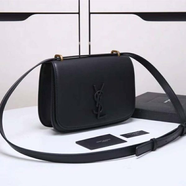 Saint Laurent YSL Women Spontini Small Satchel in Smooth Leather-Black (5)