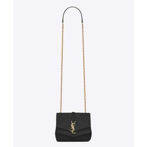 Saint Laurent YSL Women Sulpice Small in Matelasse Leather-Black