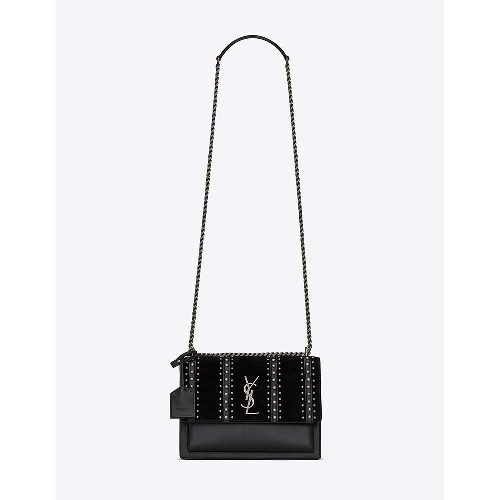 ysl studded sunset bag