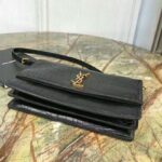 Saint Laurent YSL Women Sunset Medium Supple Crocodile Embossed Leather - Image 4