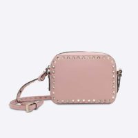 Valentino Garavani Rockstud Cross-Body Bag in Calfskin-Pink