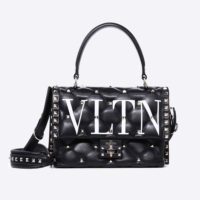 Valentino Women Medium VLTN Candystud Top-Handle Bag-White