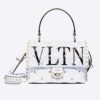 Valentino Women Medium VLTN Candystud Top-Handle Bag-White