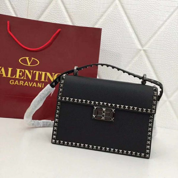 Valentino Women Rockstud No Limit Crossbody Bag-Black (2)