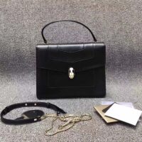 Bvlgari Women Large Flap Cover Bag “Serpenti Forever” in Calf Leather 1