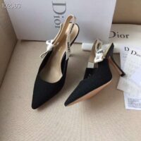 Dior Women J’adior Pump in Technical Canvas in 10cm Heel-Black 1