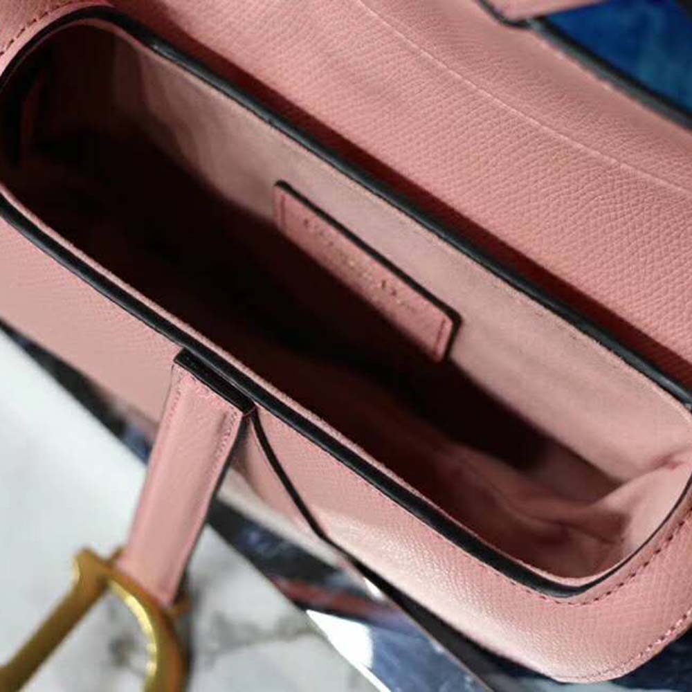 Dior Women Mini Saddle Bag in Calfskin