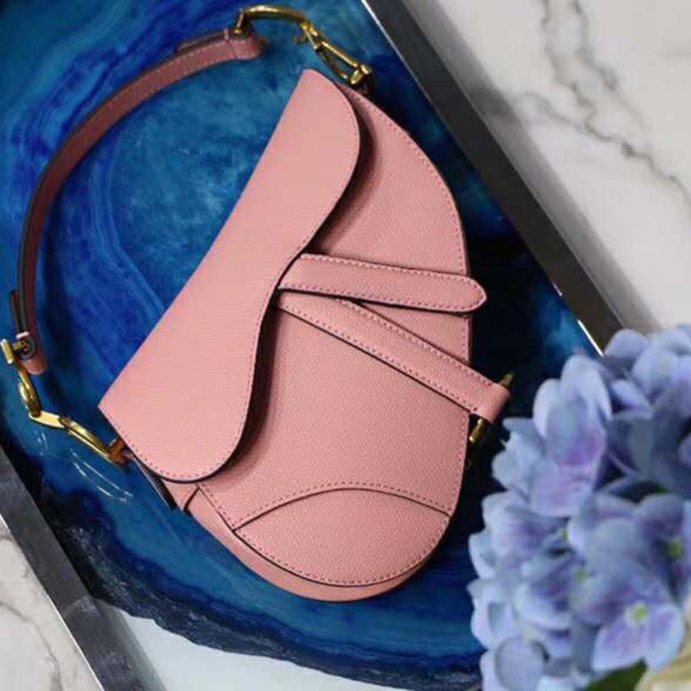 Dior Women Mini Saddle Bag in Calfskin