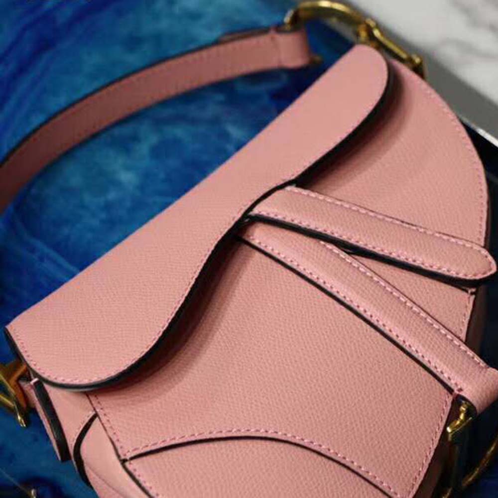 Dior Women Mini Saddle Bag in Calfskin