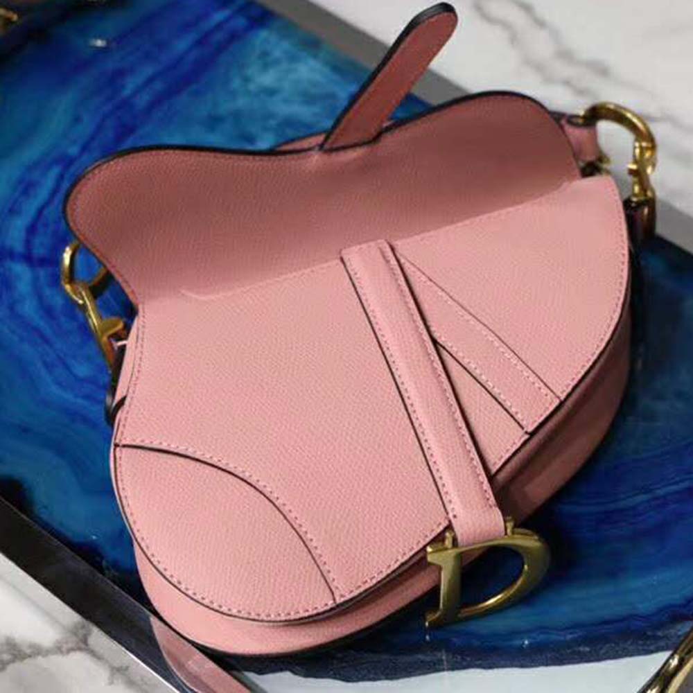 Dior Women Mini Saddle Bag in Calfskin