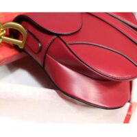 Dior Women Saddle Bag in Red Calfskin 1