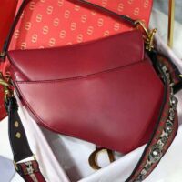 Dior Women Saddle Bag in Red Calfskin 1