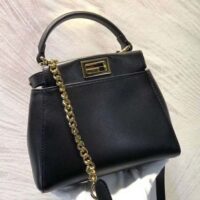 Fendi Women Peekaboo Mini Nappa Handbag 1