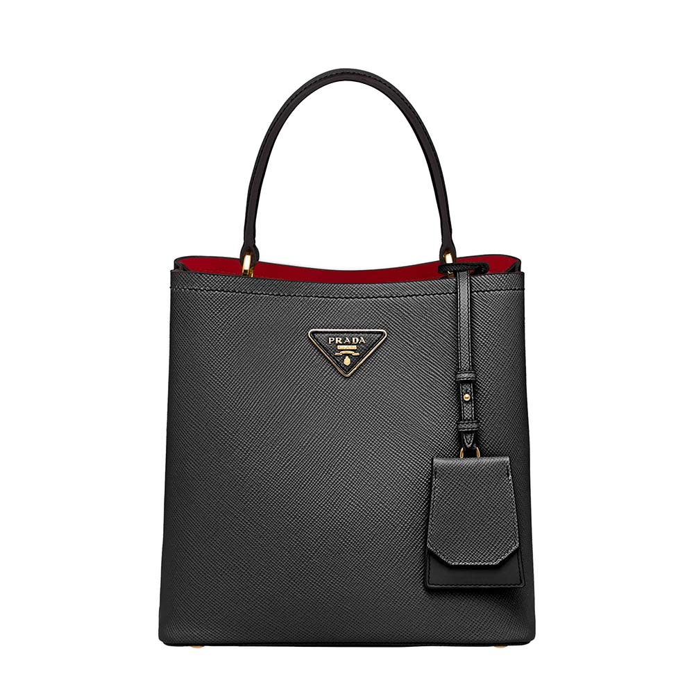 Prada Women Double Medium Bag in Saffiano Leather