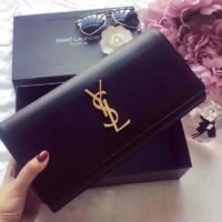 Saint Laurent YSL Women Kate Clutch in Grain De Poudre Embossed Leather 1