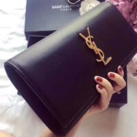 Saint Laurent YSL Women Kate Clutch in Grain De Poudre Embossed Leather 1