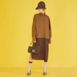 Fendi Women Iconic Baguette Medium Size Jacquard Fabric Interlace Bag - Image 7