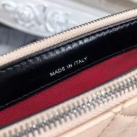 Chanel Women Clutch with Chain Aged Smooth Calfskin Beige & Black