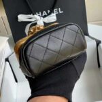 Chanel Women Small Kiss-Lock Bag Lambskin & Gold-Tone Metal - Image 5