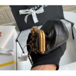 Chanel Women Small Kiss-Lock Bag Lambskin & Gold-Tone Metal - Image 6