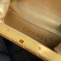 Chanel Women Small Kiss-Lock Bag Lambskin & Gold-Tone Metal
