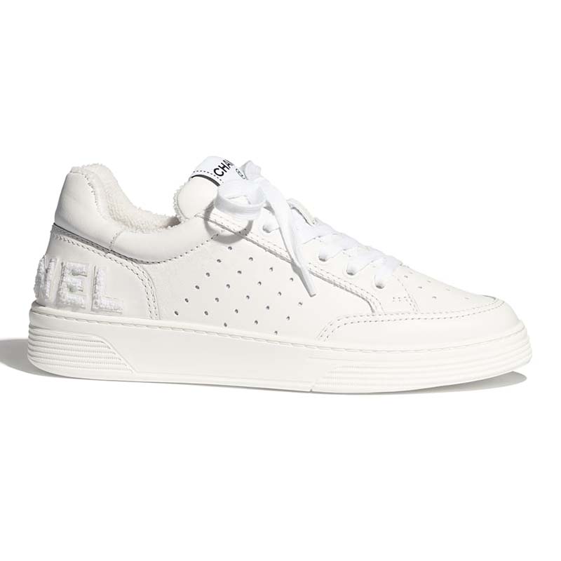 women white chanel sneakers