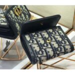 Dior Unisex 30 Montaigne Lotus Wallet Blue Dior Oblique Jacquard - immagine 6