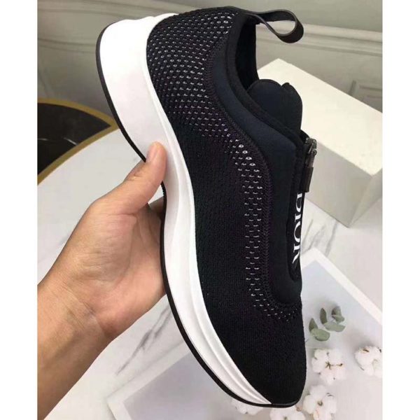 Dior Unisex B25 Low-Top Sneaker Black Neoprene and Mesh (3)