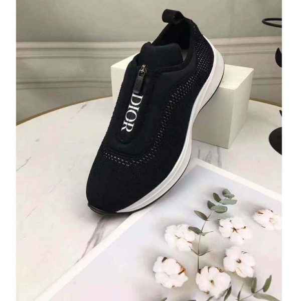 Dior Unisex B25 Low-Top Sneaker Black Neoprene and Mesh (6)