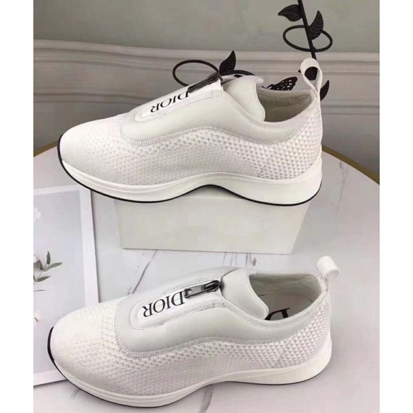 Dior Unisex B25 Low-Top Sneaker White Neoprene and Mesh (3)