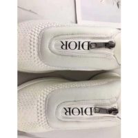 Dior Unisex B25 Low-Top Sneaker White Neoprene and Mesh