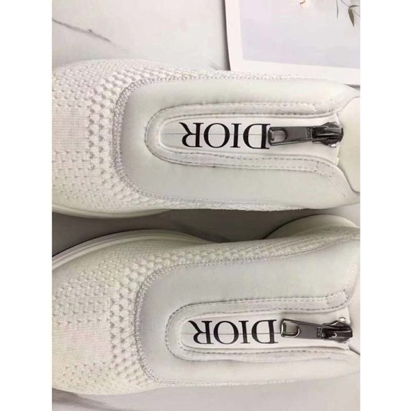 Dior Unisex B25 Low-Top Sneaker White Neoprene and Mesh (6)